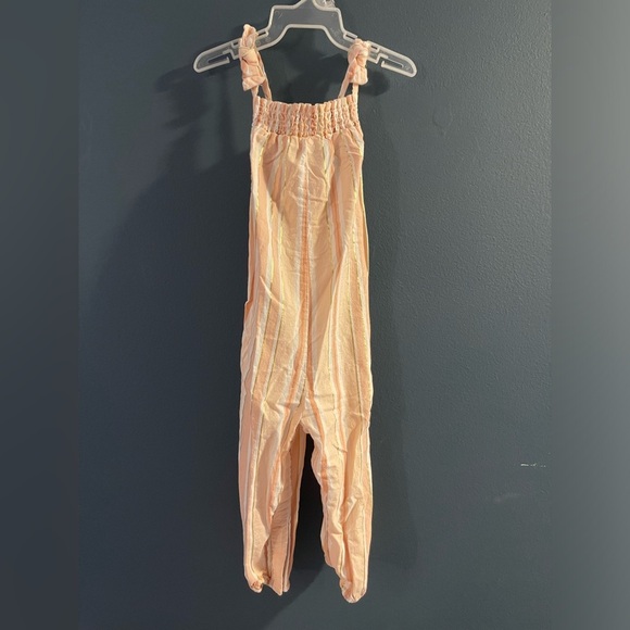 Rachel Zoe Pink & Gold striped pants romper | Girls 12 Months # 1968 - Picture 1 of 8